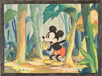 (WALT DISNEY STUDIOS) GILLES DE TREMAUDAN / ART BABBITT Mickeys Garden. [ANIMATION / MICKEY MOUSE]